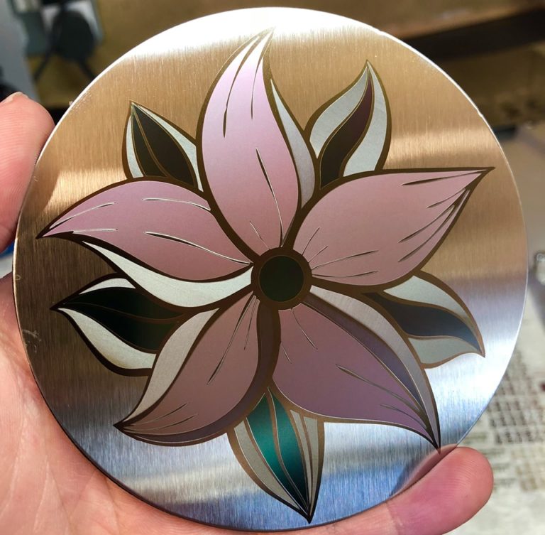 MOPA laser color settings on stainless steel